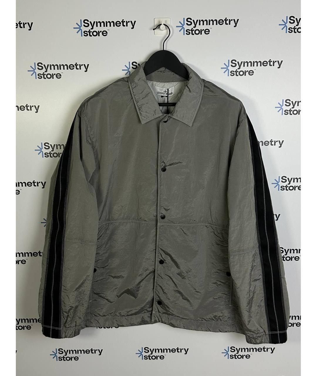 STONE ISLAND Серая полиамидовая куртка, фото 7