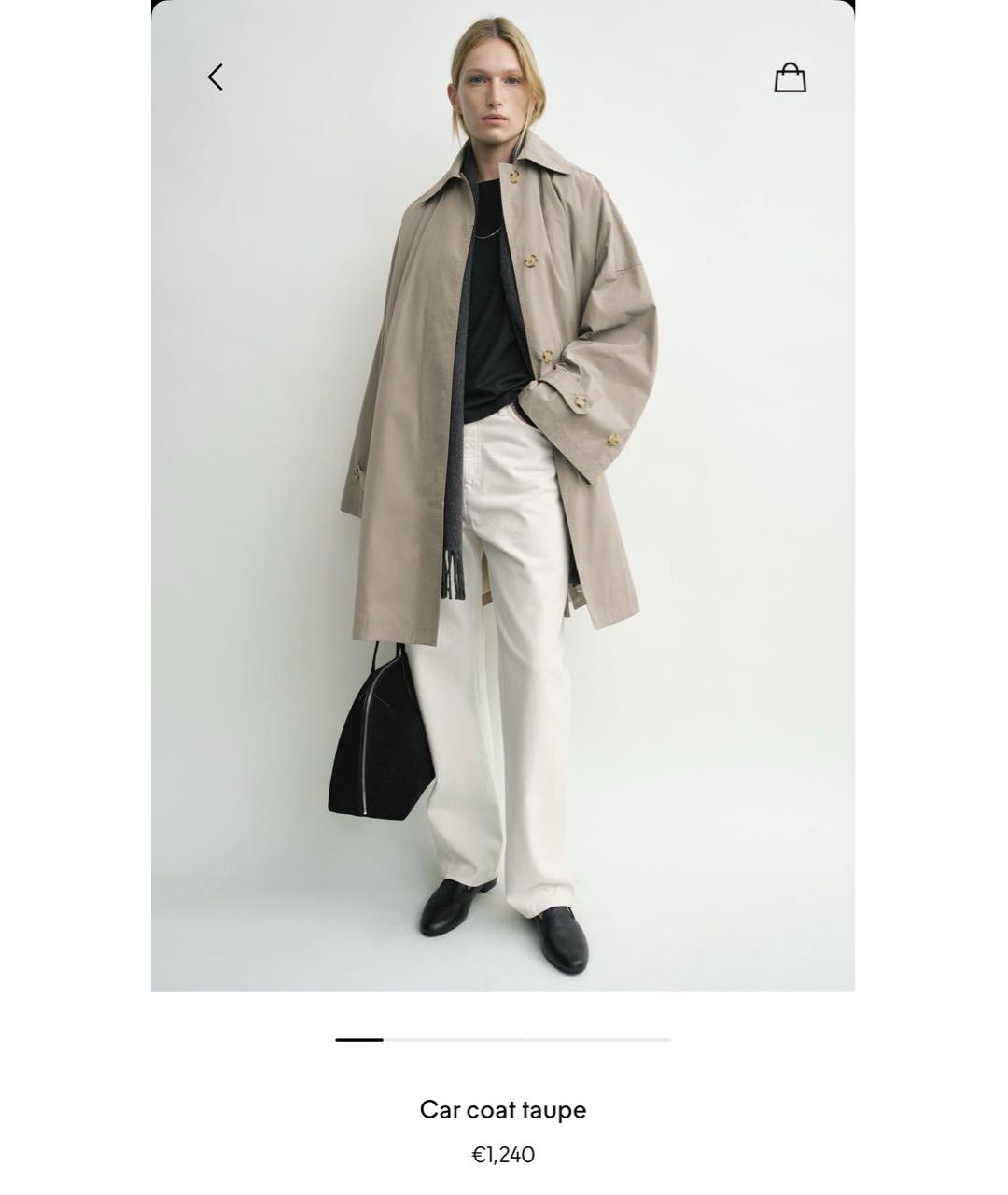 TOTEME Бежевый хлопковый тренч/плащ, фото 5