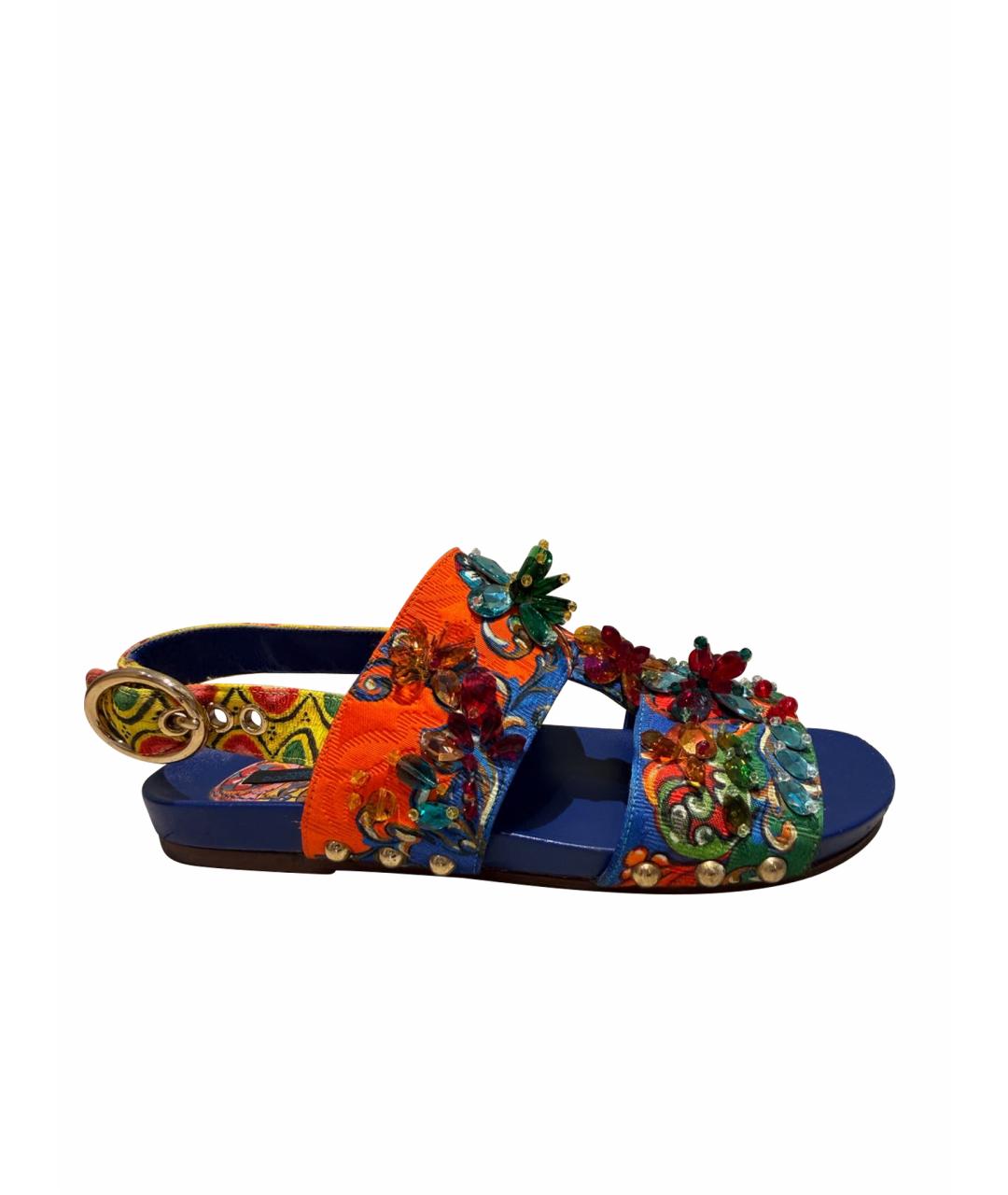 DOLCE&GABBANA Синие сандалии, фото 1
