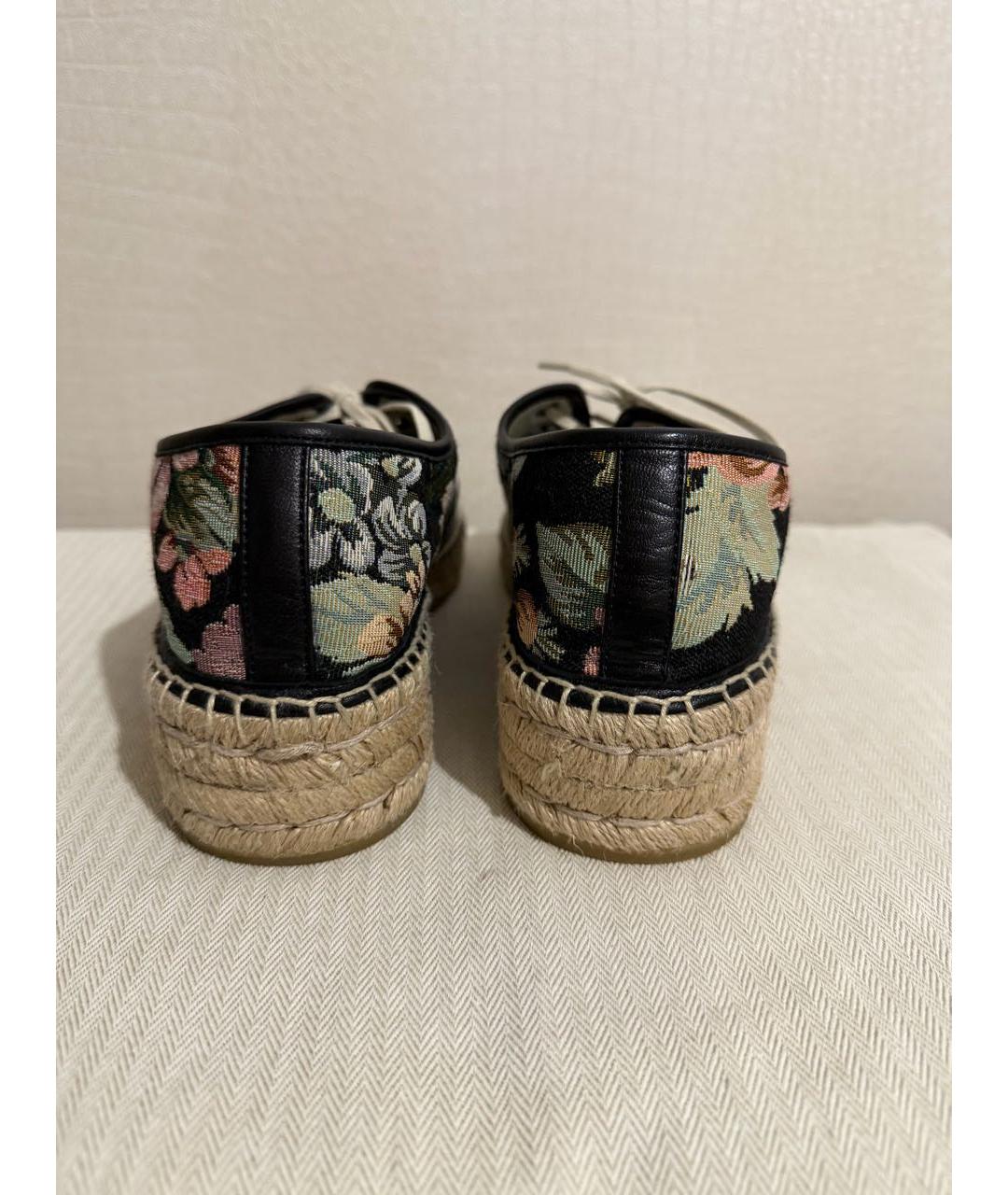 GUCCI Мульти текстильные брогги и оксфорды, фото 3