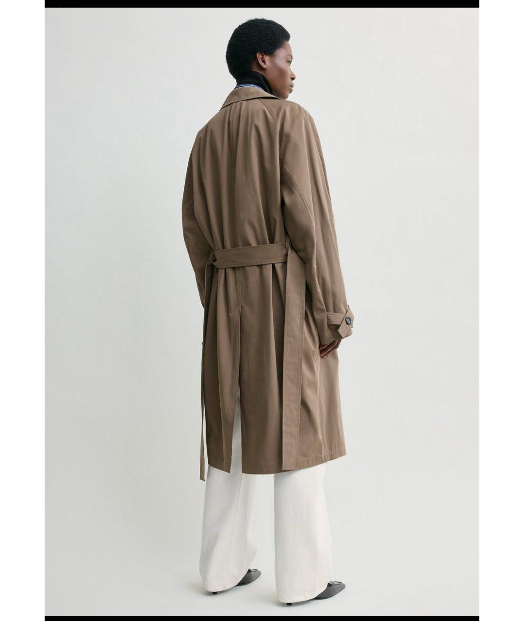 TOTEME Коричневый хлопковый тренч/плащ, фото 4