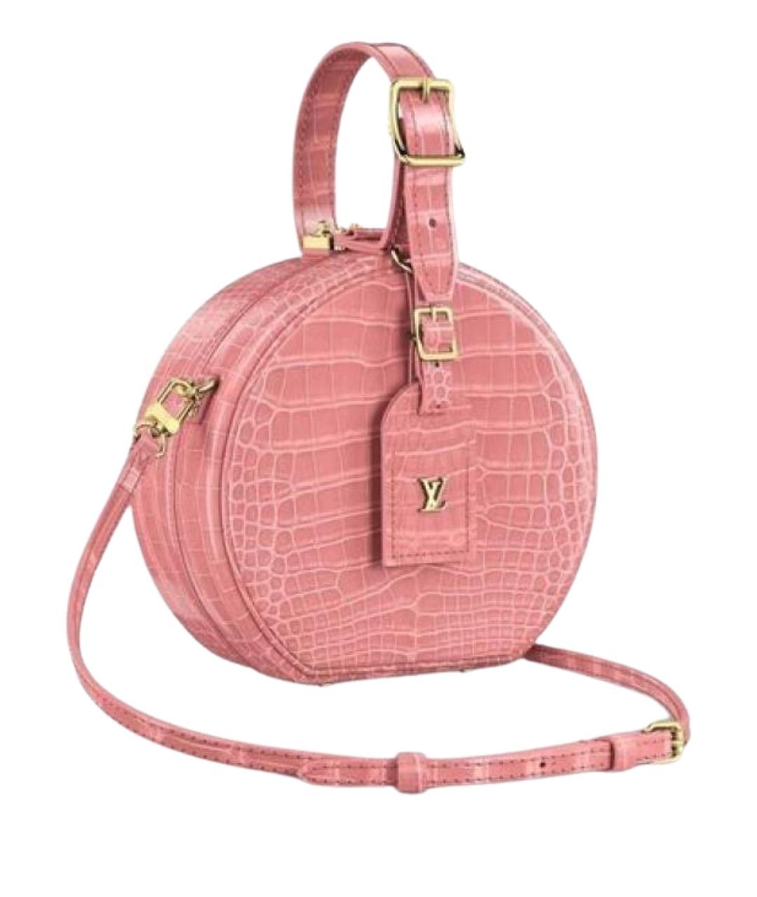 LOUIS VUITTON Розовая сумка через плечо из экзотической кожи, фото 1