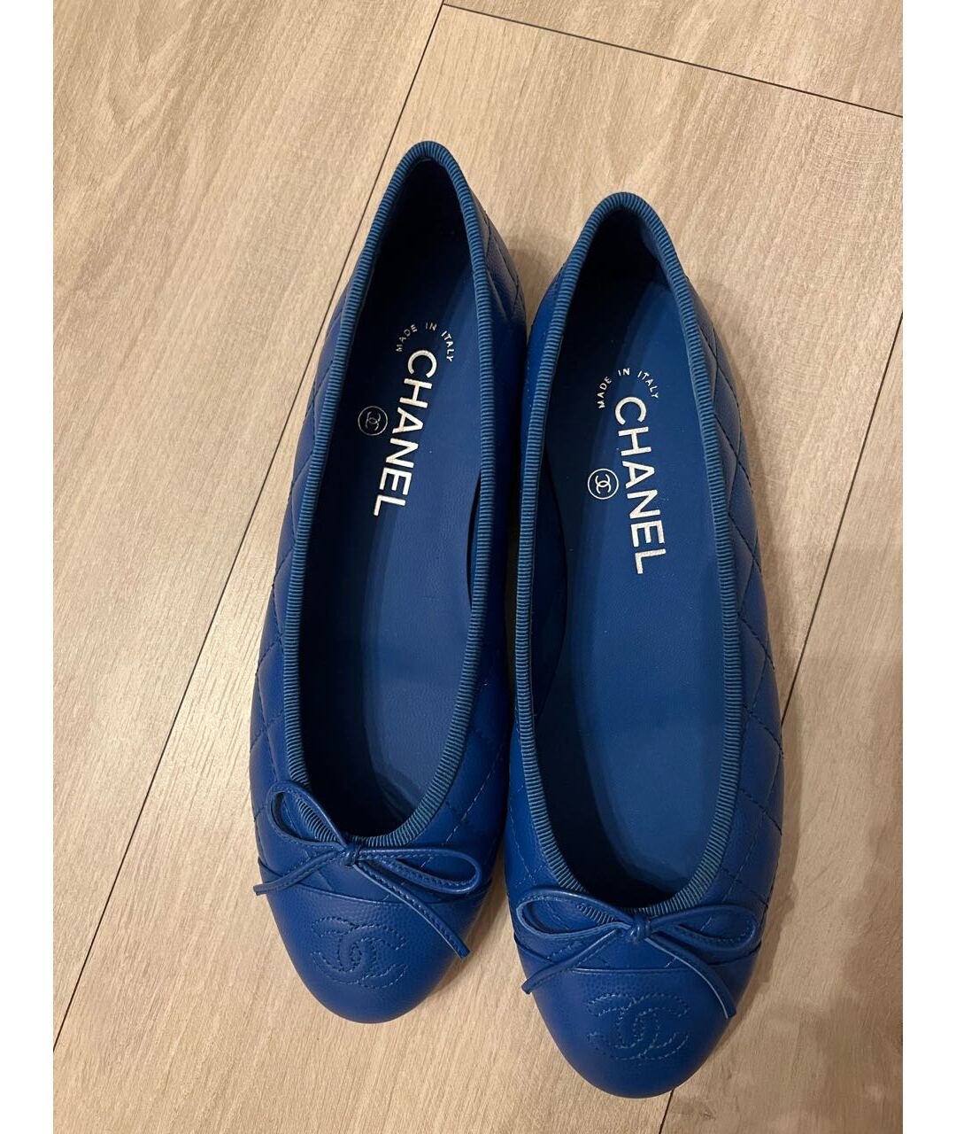 CHANEL PRE-OWNED Синие кожаные туфли, фото 3