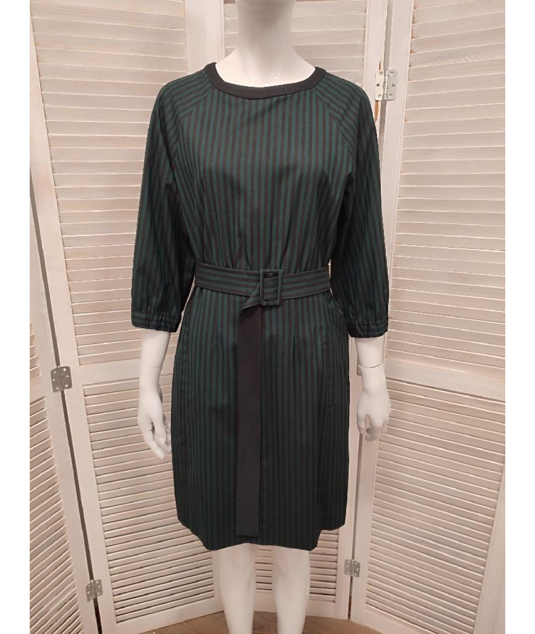 MARELLA Мульти хлопко-эластановое повседневное платье, фото 10