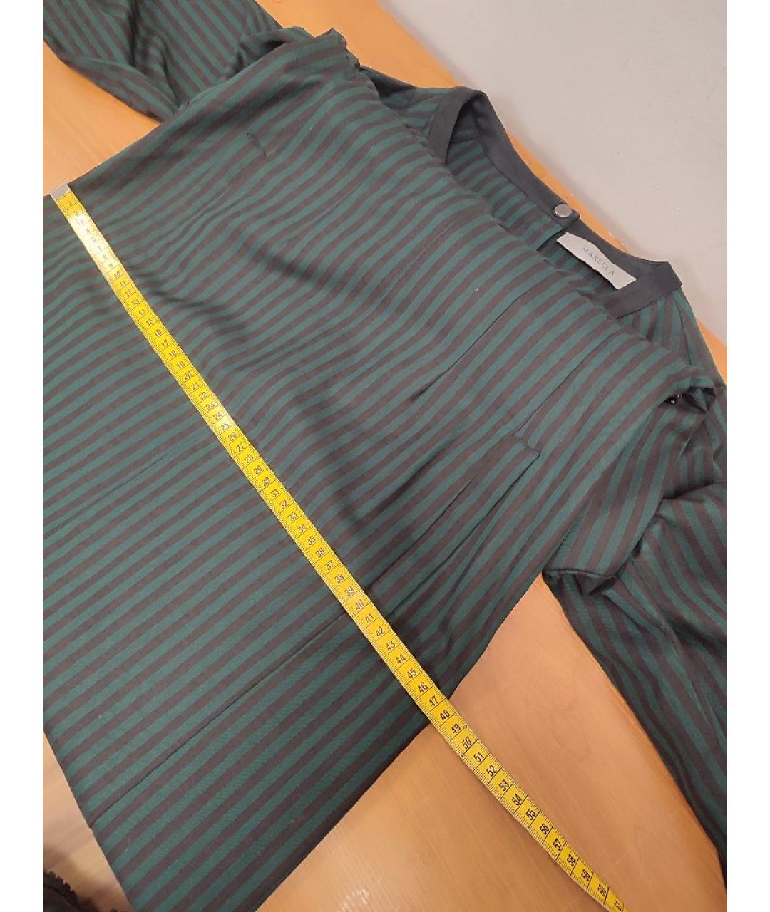 MARELLA Мульти хлопко-эластановое повседневное платье, фото 9