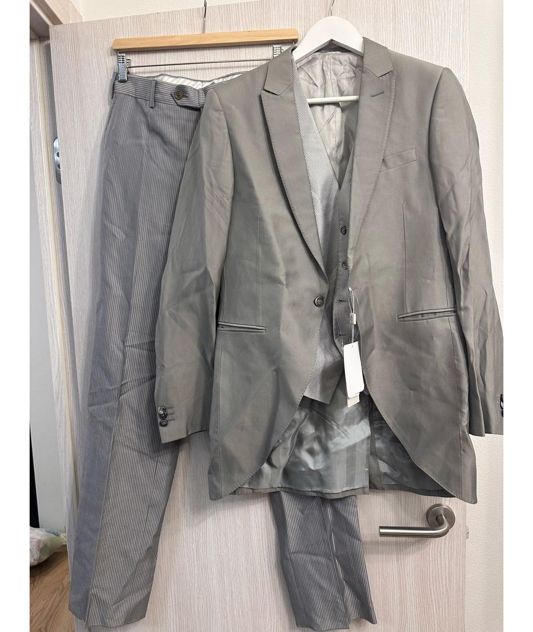 PAL ZILERI Серый костюм-тройка, фото 9