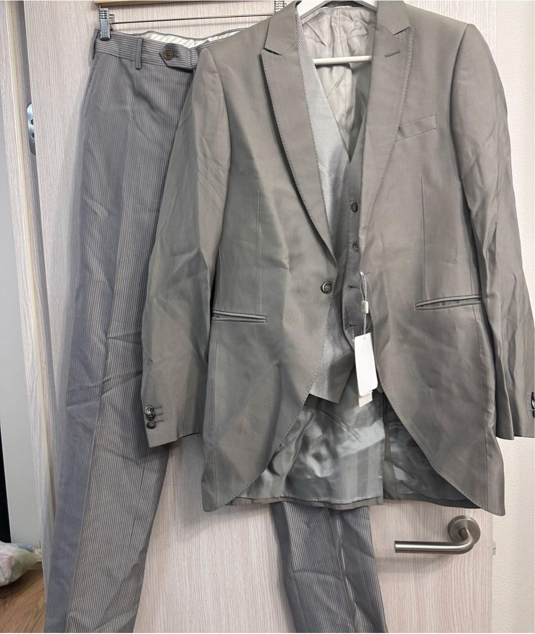 PAL ZILERI Серый костюм-тройка, фото 3