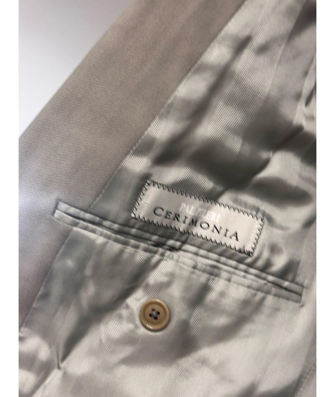 PAL ZILERI Серый костюм-тройка, фото 8