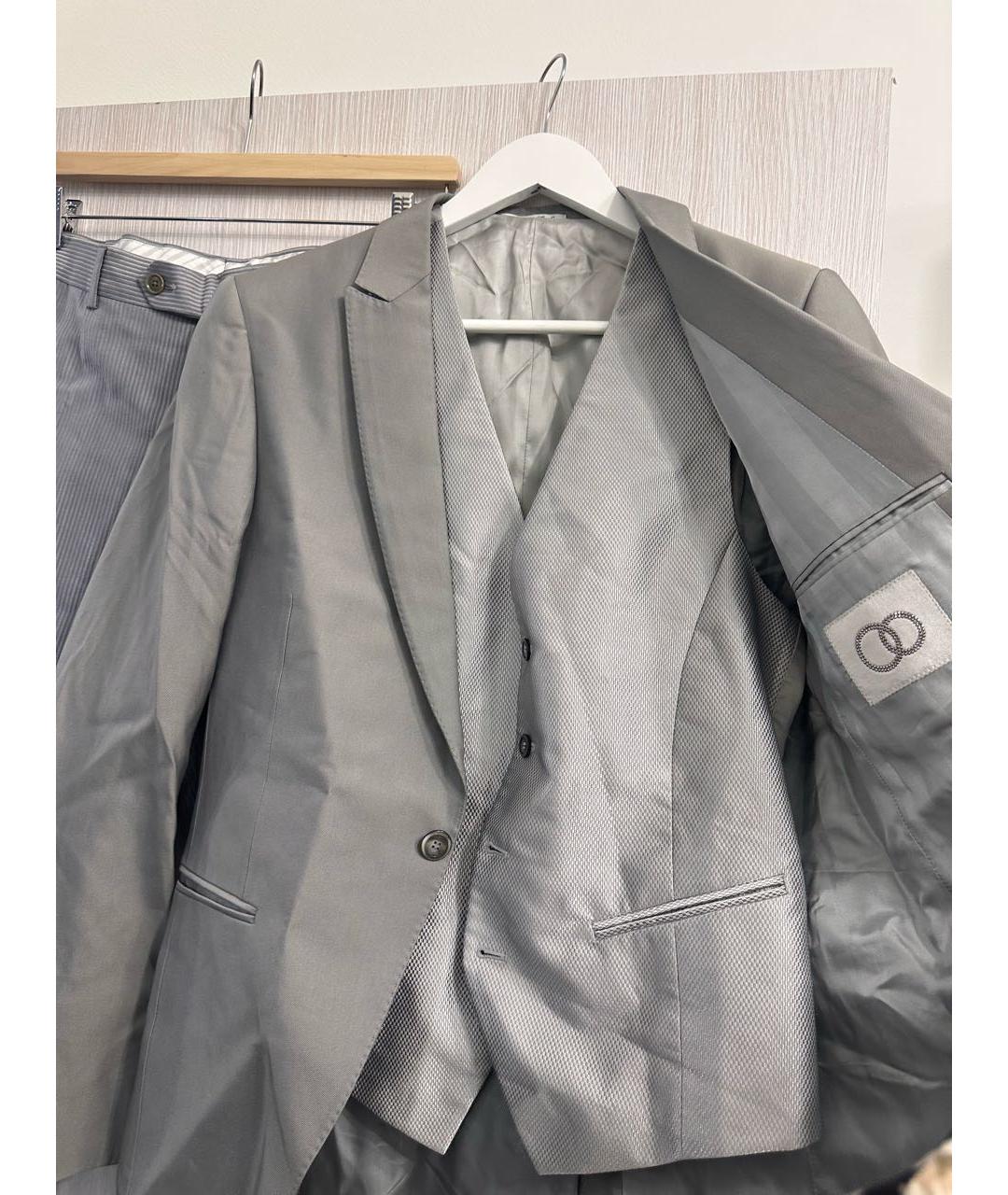 PAL ZILERI Серый костюм-тройка, фото 4