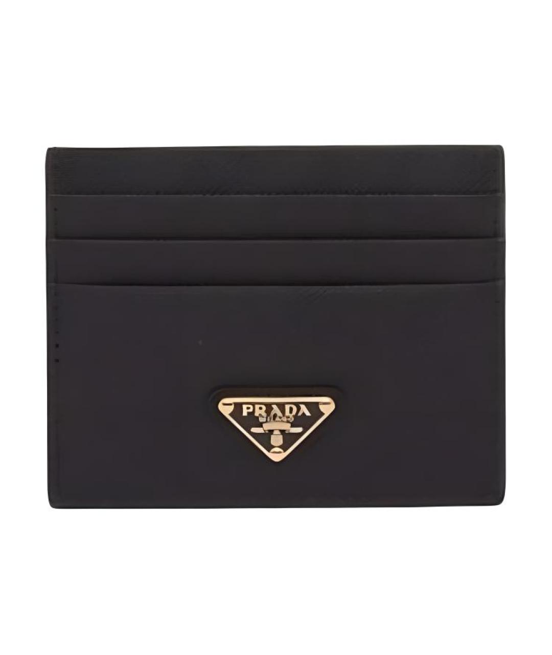 PRADA Черный кожаный кардхолдер, фото 1