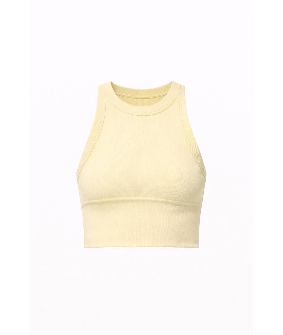 ALO YOGA Желтая майка, фото 7