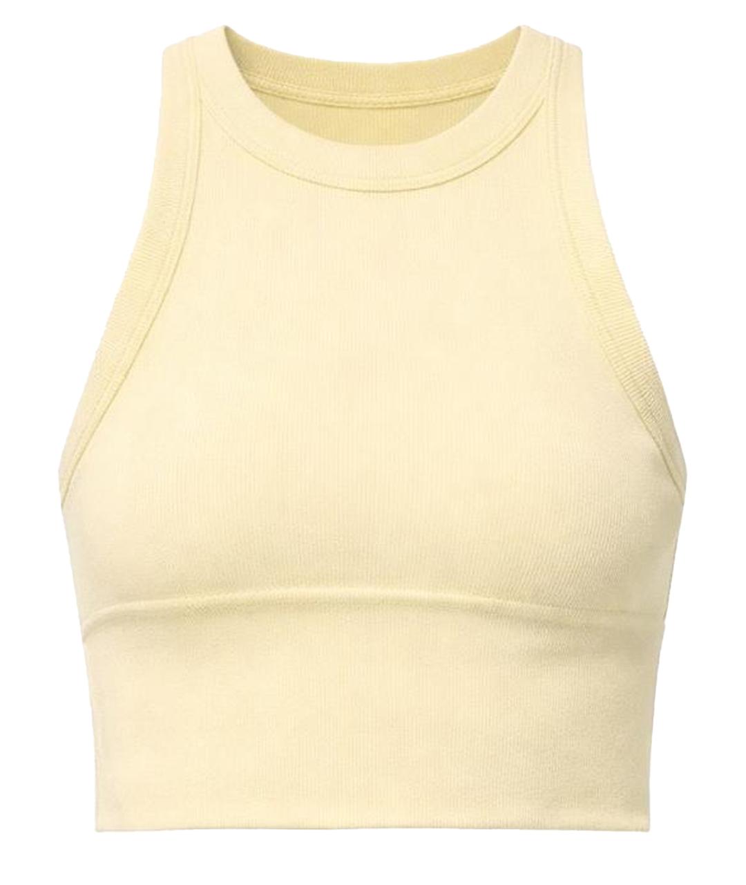 ALO YOGA Желтая майка, фото 1