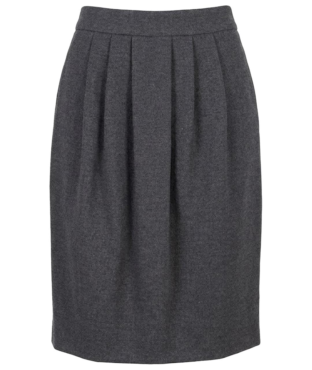 MARELLA Серая вискозная юбка миди, фото 1