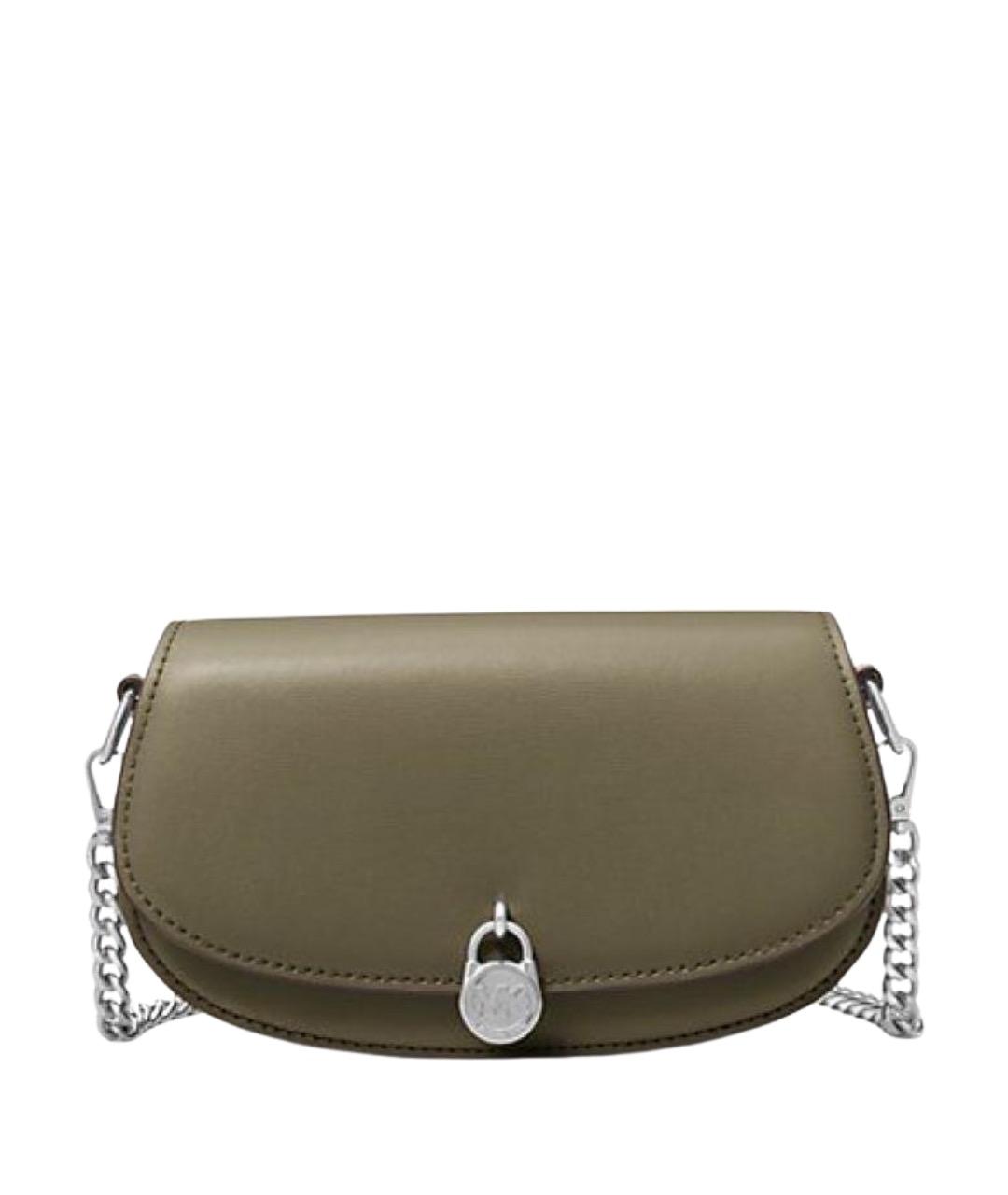 MICHAEL KORS Хаки кожаная сумка через плечо, фото 1