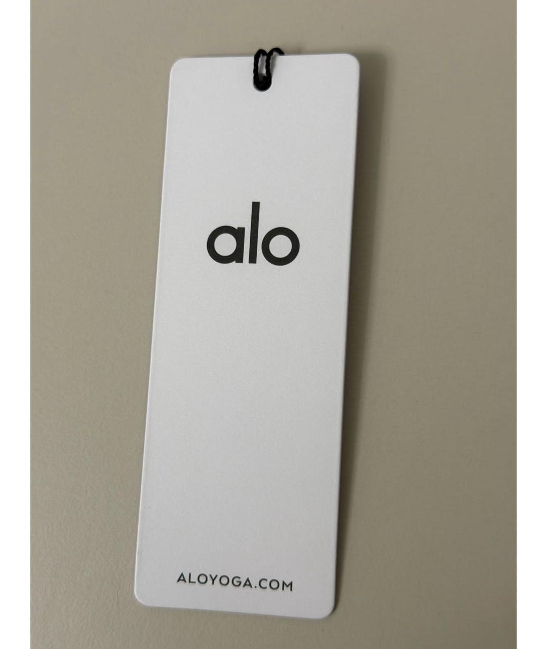 ALO YOGA Голубая полиэстеровая майка, фото 4