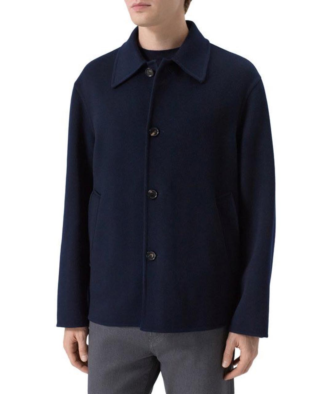 LORO PIANA Синее кашемировое пальто, фото 7