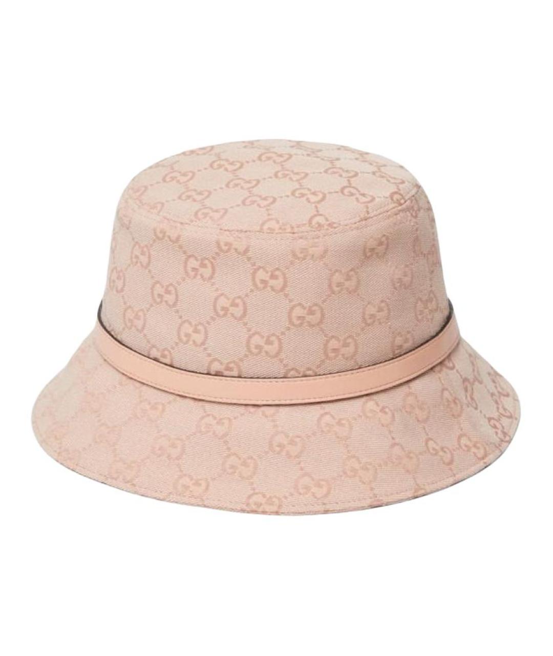 GUCCI Розовая хлопковая панама, фото 1