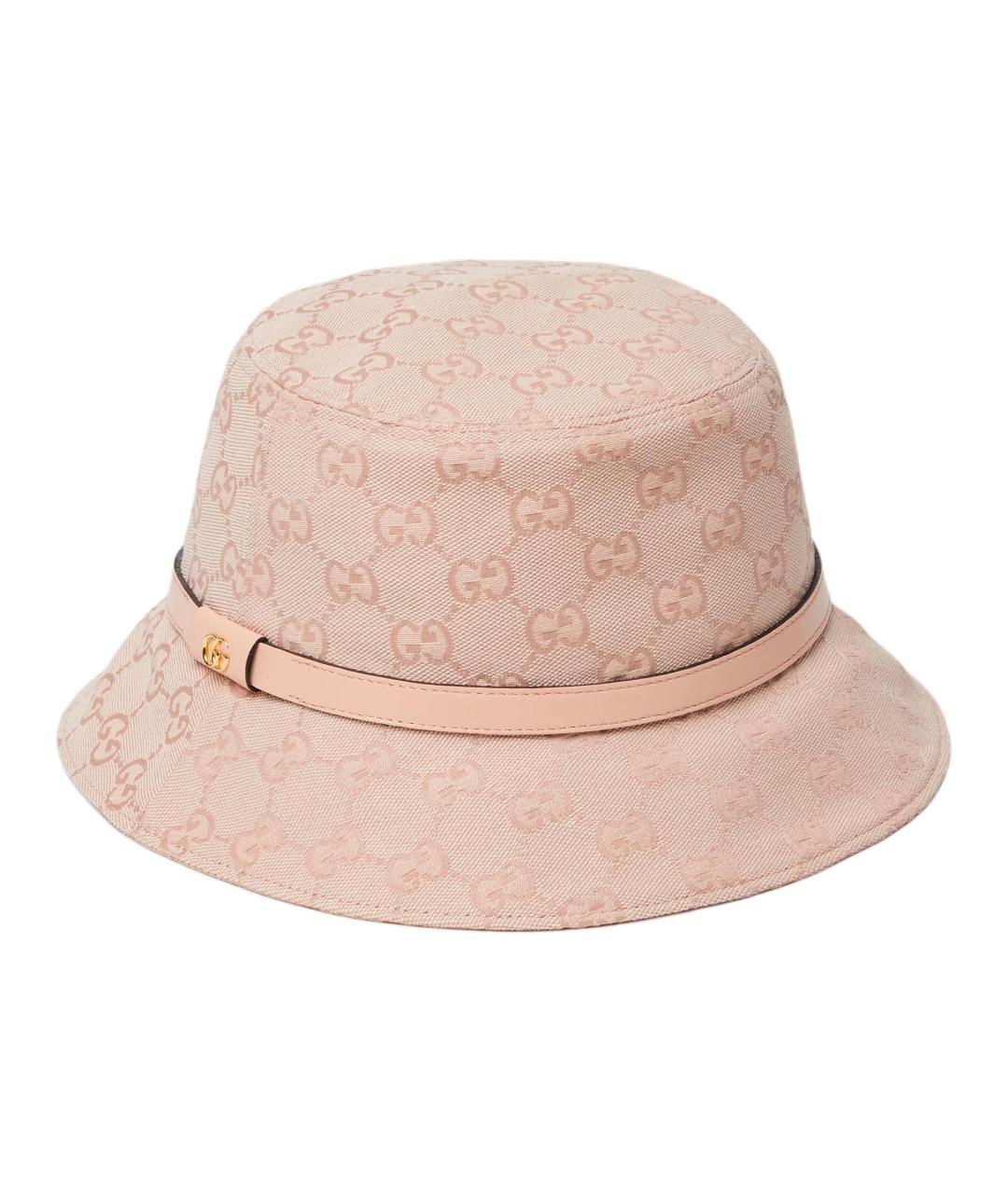 GUCCI Розовая хлопковая панама, фото 4