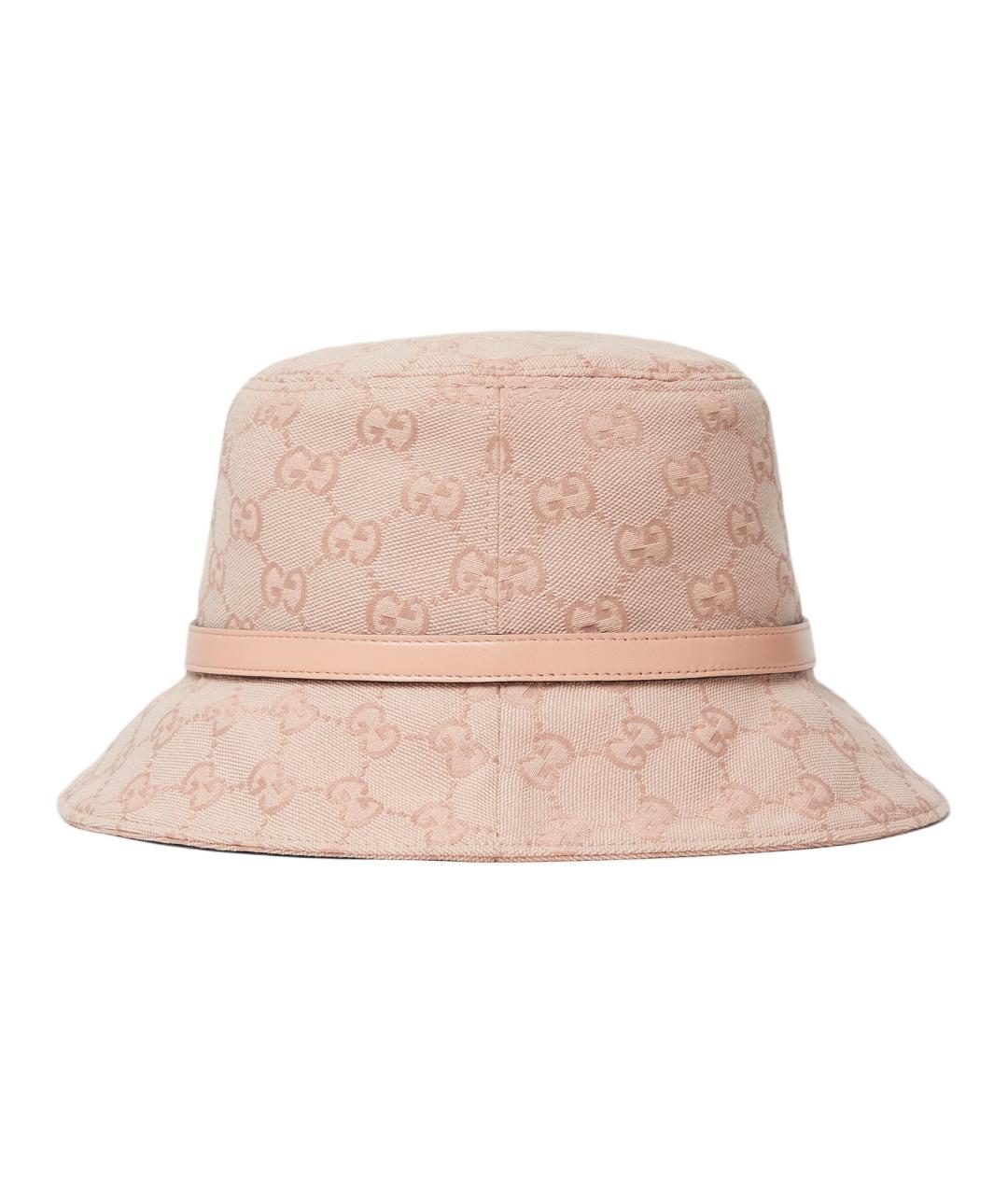 GUCCI Розовая хлопковая панама, фото 2