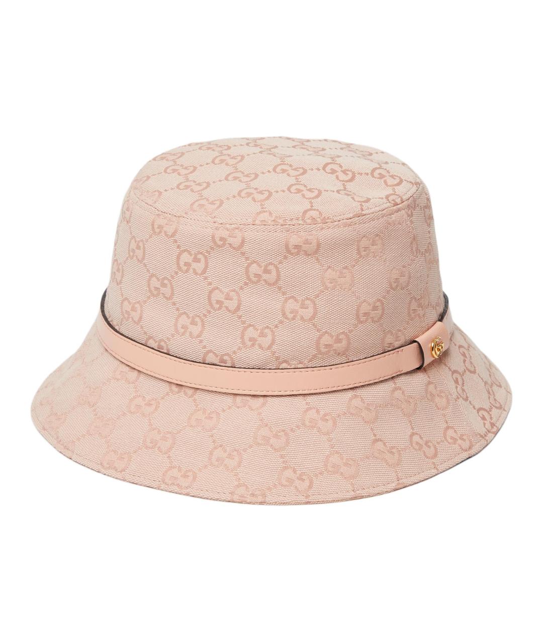 GUCCI Розовая хлопковая панама, фото 3