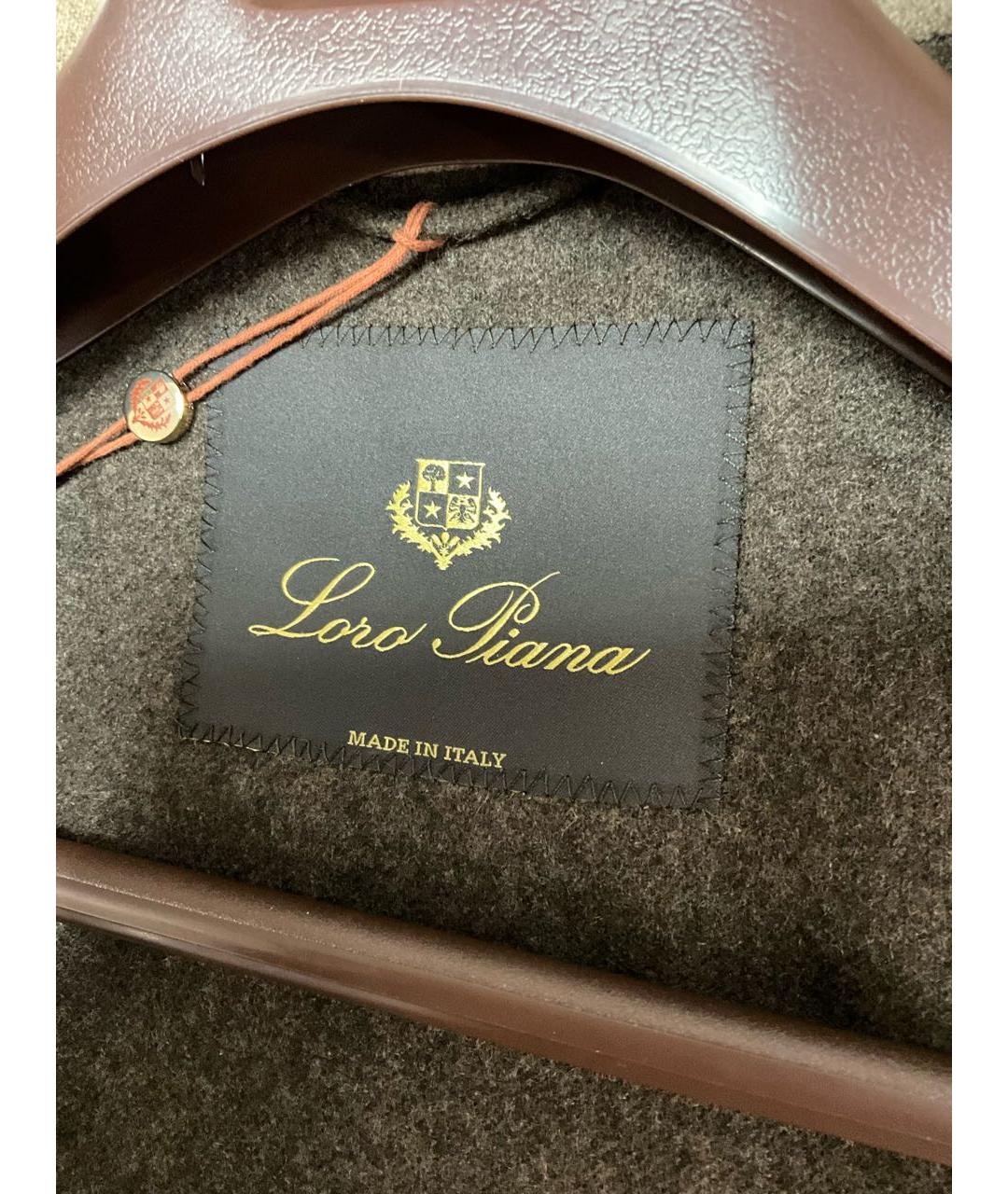 LORO PIANA Бежевое шерстяное пальто, фото 5