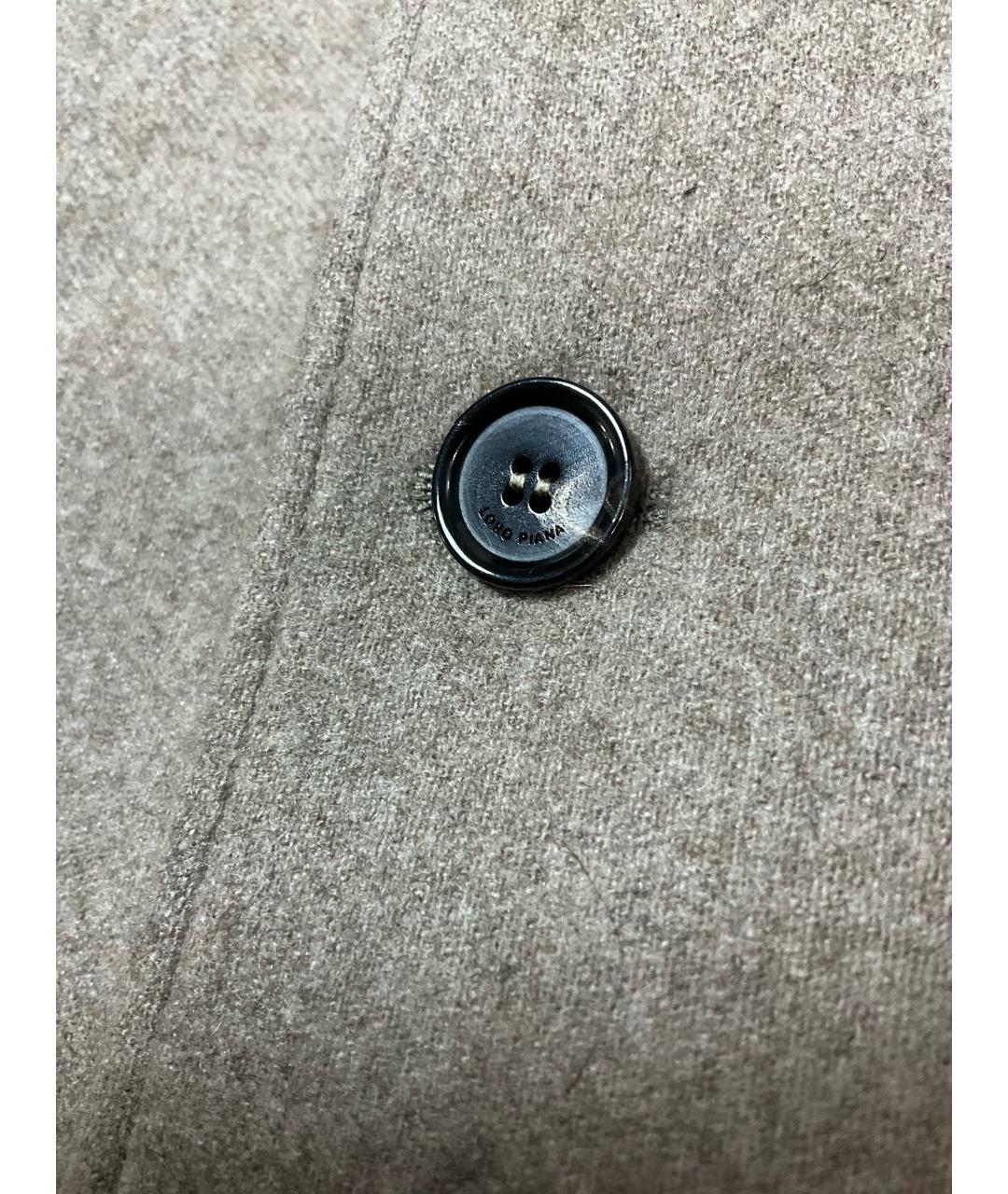 LORO PIANA Бежевое шерстяное пальто, фото 7