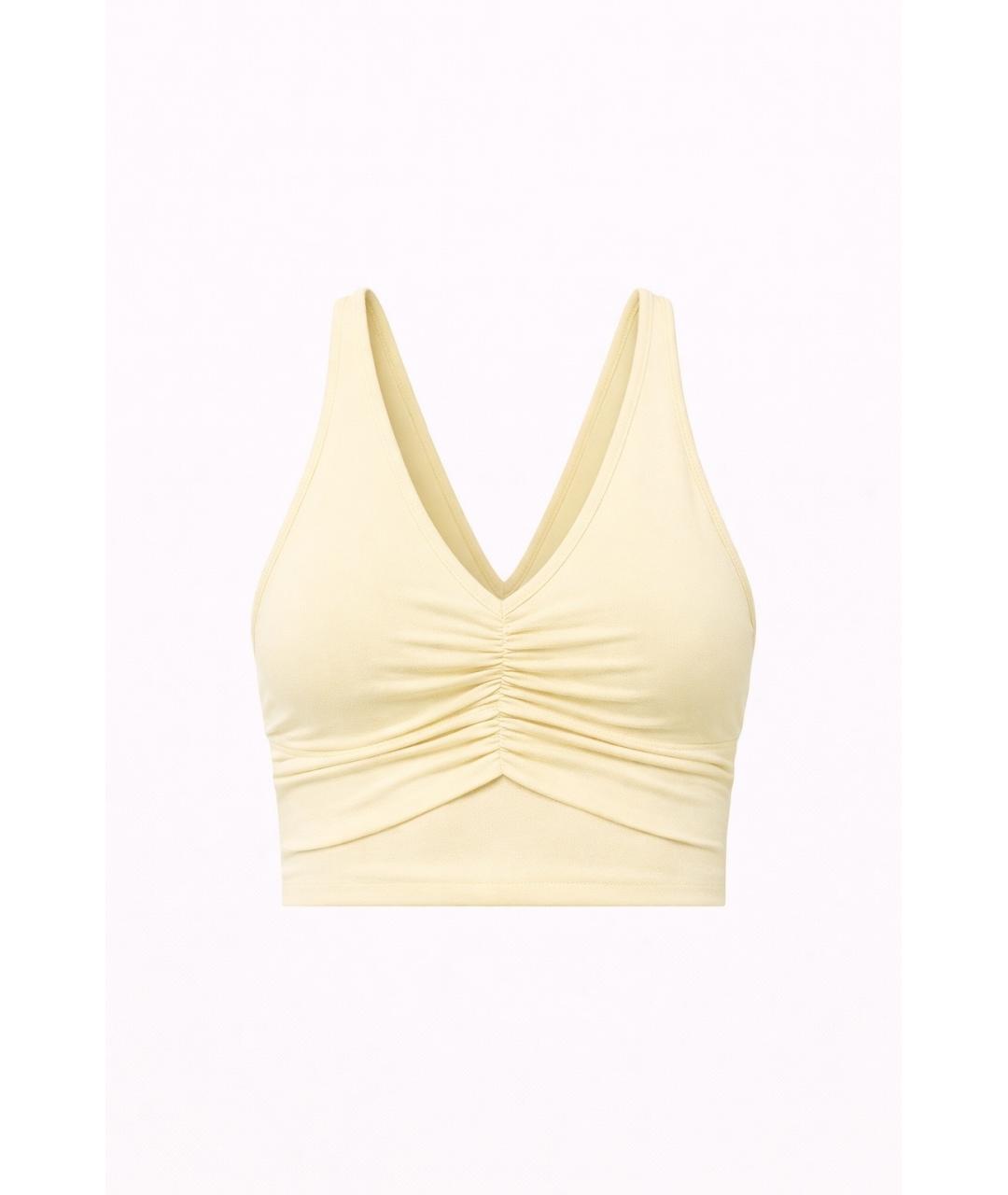 ALO YOGA Желтая майка, фото 8