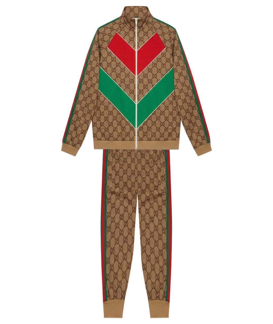 GUCCI Коричневый спортивный костюм, фото 1