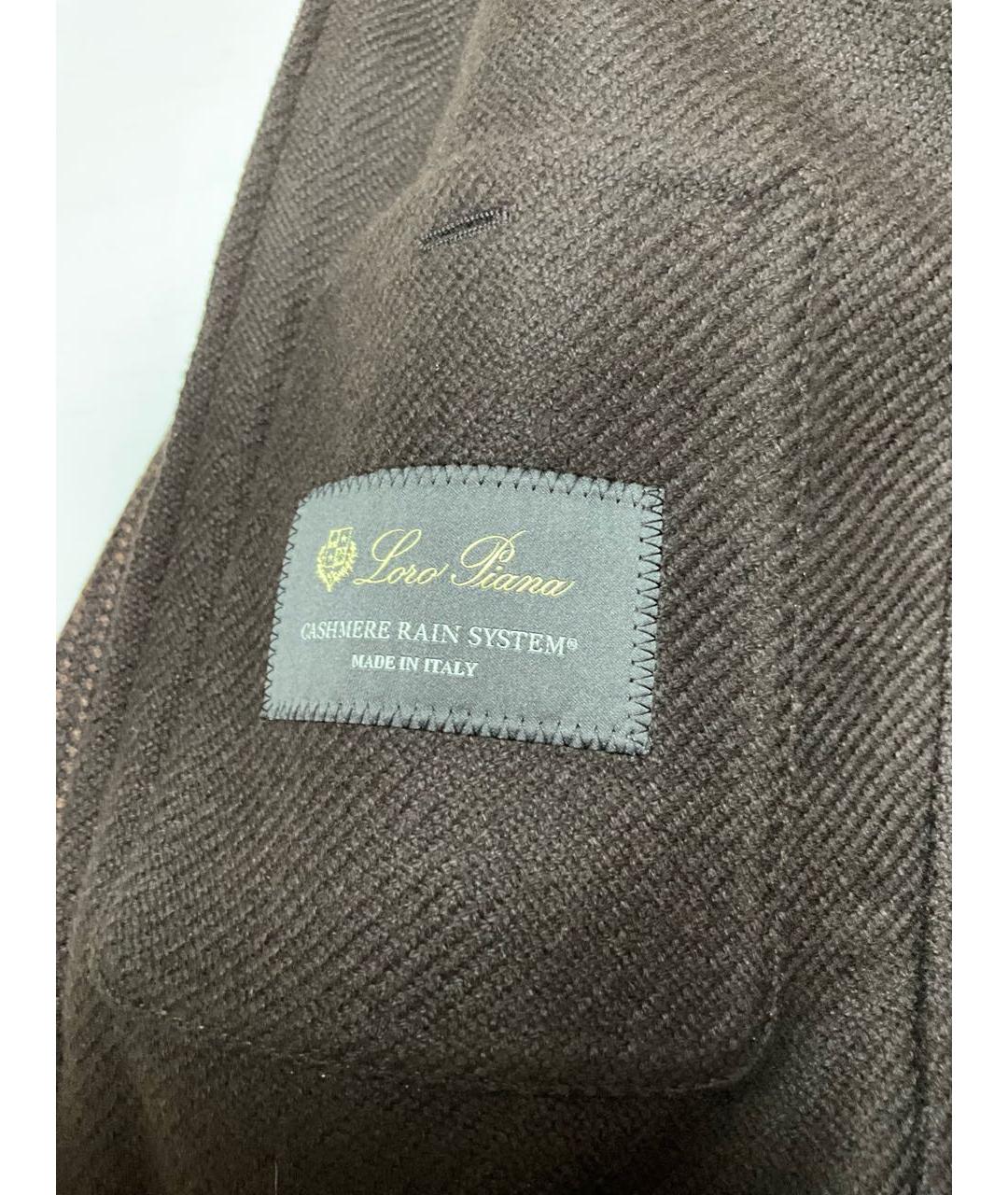 LORO PIANA Коричневая кашемировая куртка, фото 3