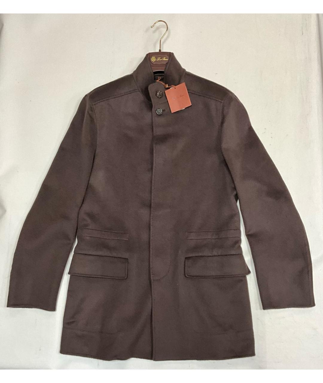 LORO PIANA Коричневое кашемировое пальто, фото 8