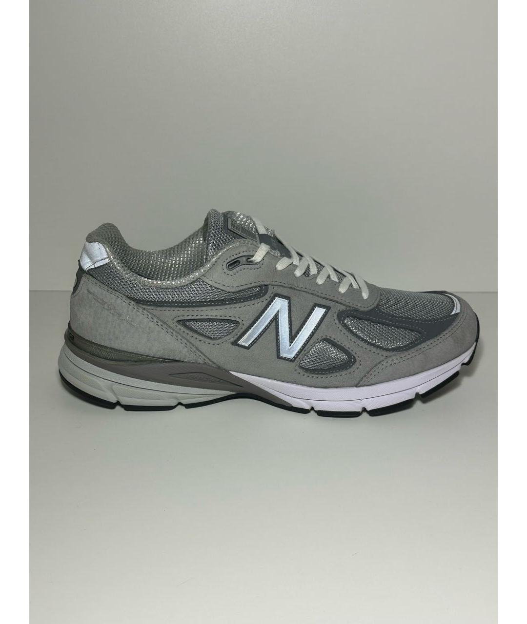 NEW BALANCE Серые нубуковые низкие кроссовки / кеды, фото 9