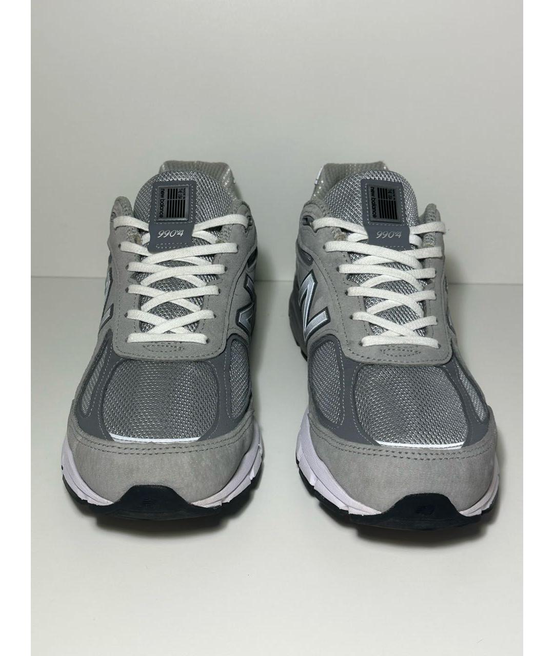 NEW BALANCE Серые нубуковые низкие кроссовки / кеды, фото 2