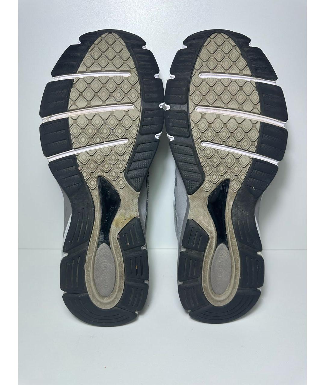 NEW BALANCE Серые нубуковые низкие кроссовки / кеды, фото 8