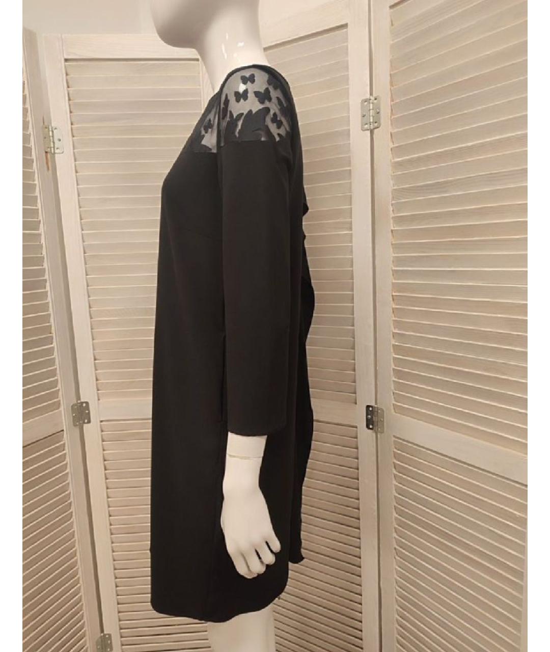 PATRIZIA PEPE Черное полиэстеровое повседневное платье, фото 4