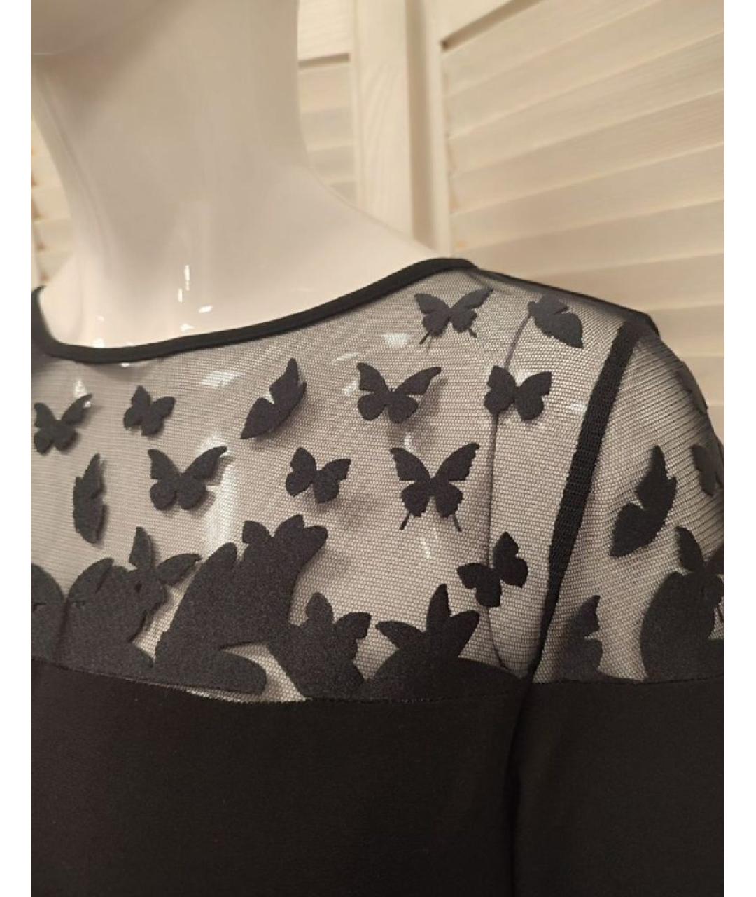 PATRIZIA PEPE Черное полиэстеровое повседневное платье, фото 7