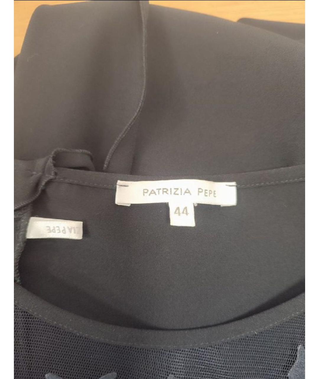 PATRIZIA PEPE Черное полиэстеровое повседневное платье, фото 3