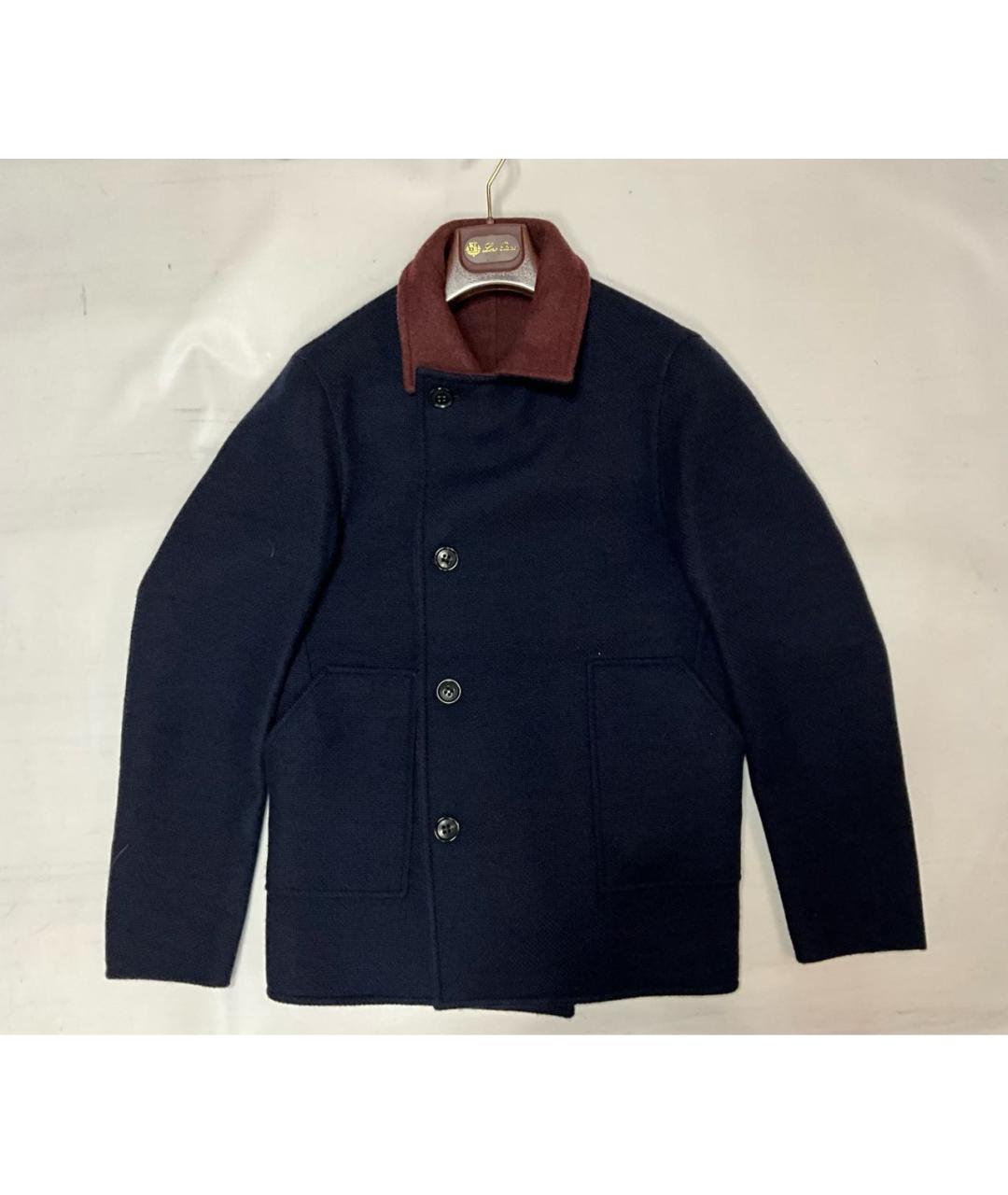 LORO PIANA Синее кашемировое пальто, фото 9