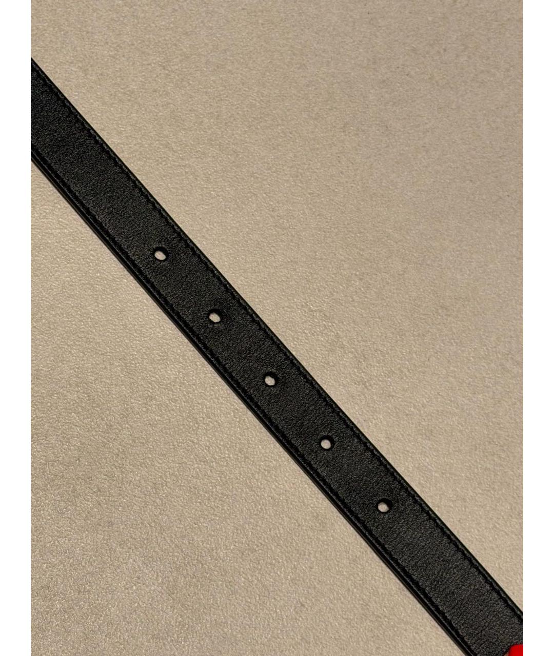 GUCCI Черный кожаный ремень, фото 7