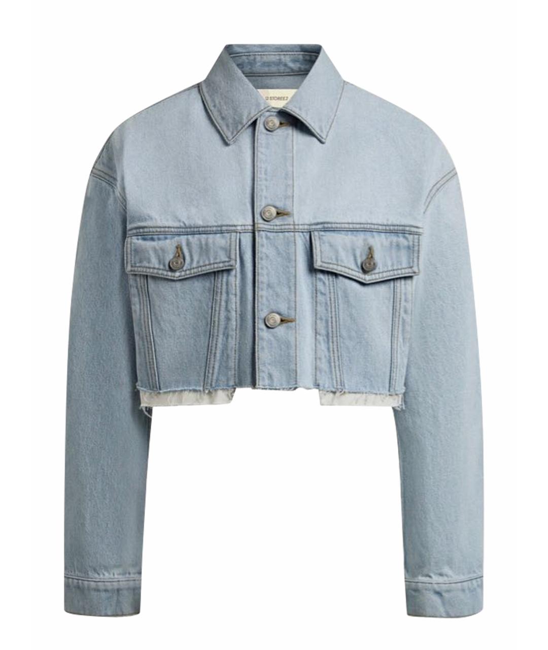 12 STOREEZ Голубая деним куртка, фото 1