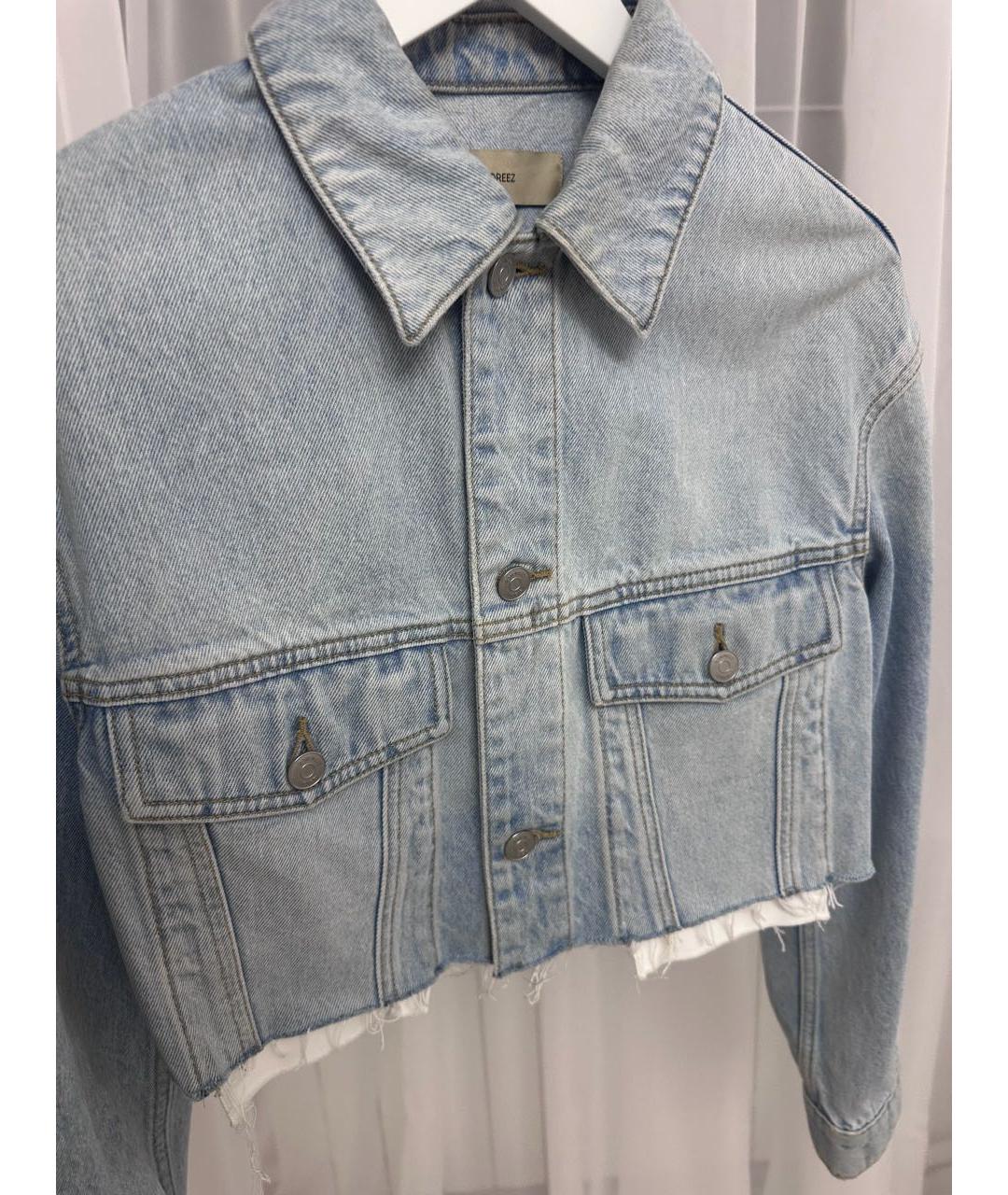 12 STOREEZ Голубая деним куртка, фото 3