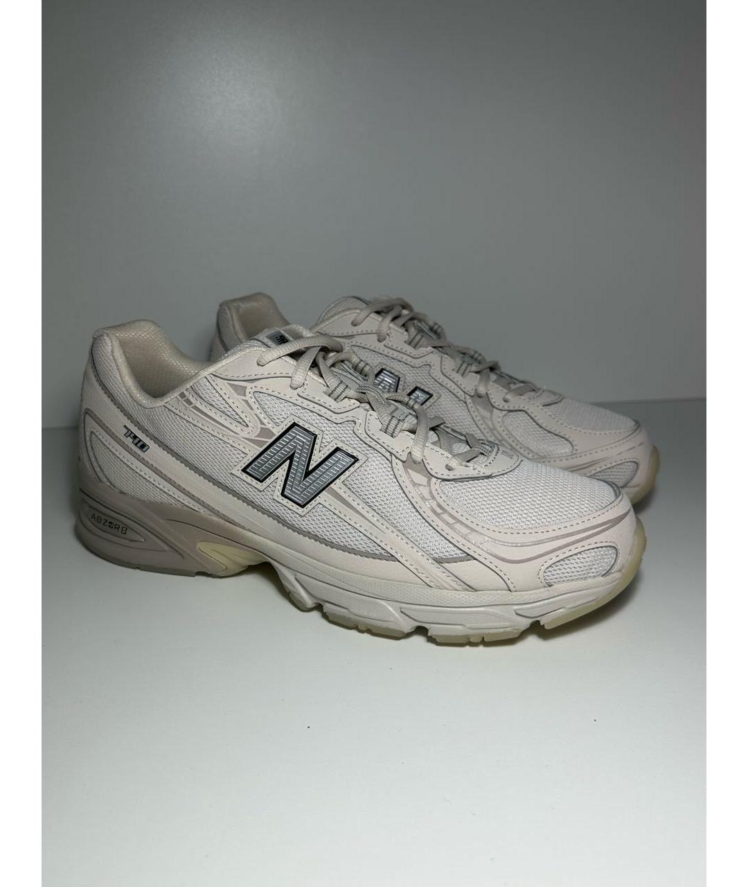 NEW BALANCE Бежевые синтетические низкие кроссовки / кеды, фото 5