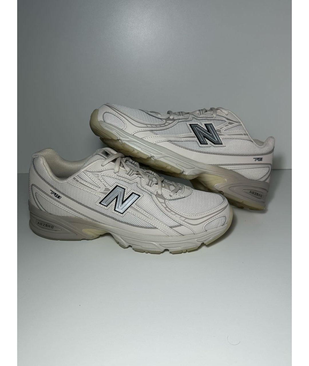 NEW BALANCE Бежевые синтетические низкие кроссовки / кеды, фото 6