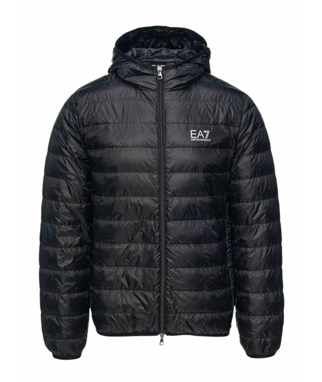 EMPORIO ARMANI Черная полиэстеровая куртка, фото 1