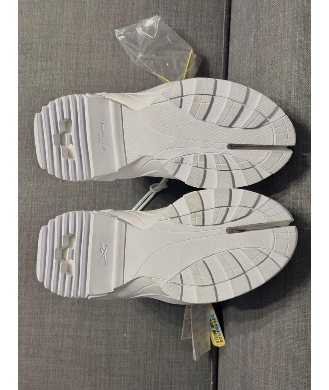 MAISON MARGIELA Белые кожаные ботинки, фото 4