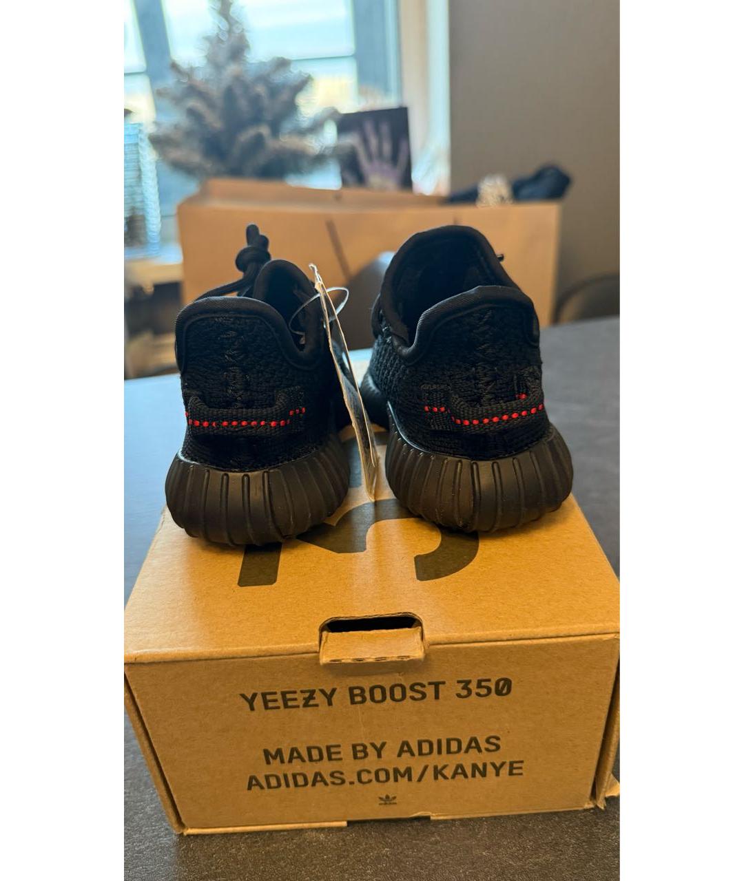 ADIDAS YEEZY Черные кеды, фото 5