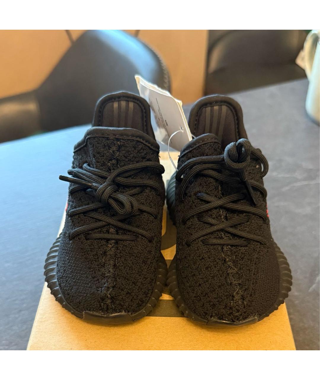 ADIDAS YEEZY Черные кеды, фото 2