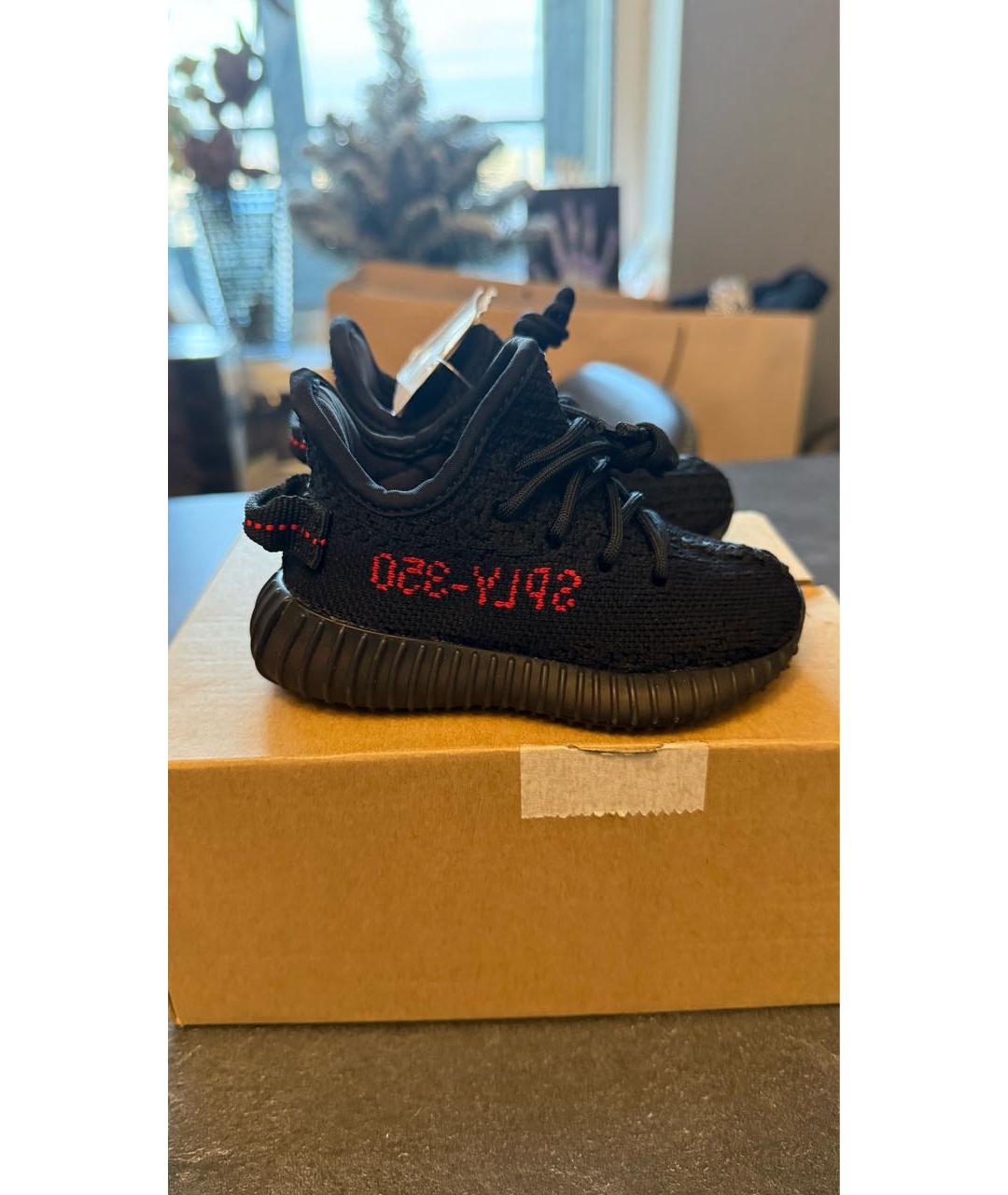 ADIDAS YEEZY Черные кеды, фото 7