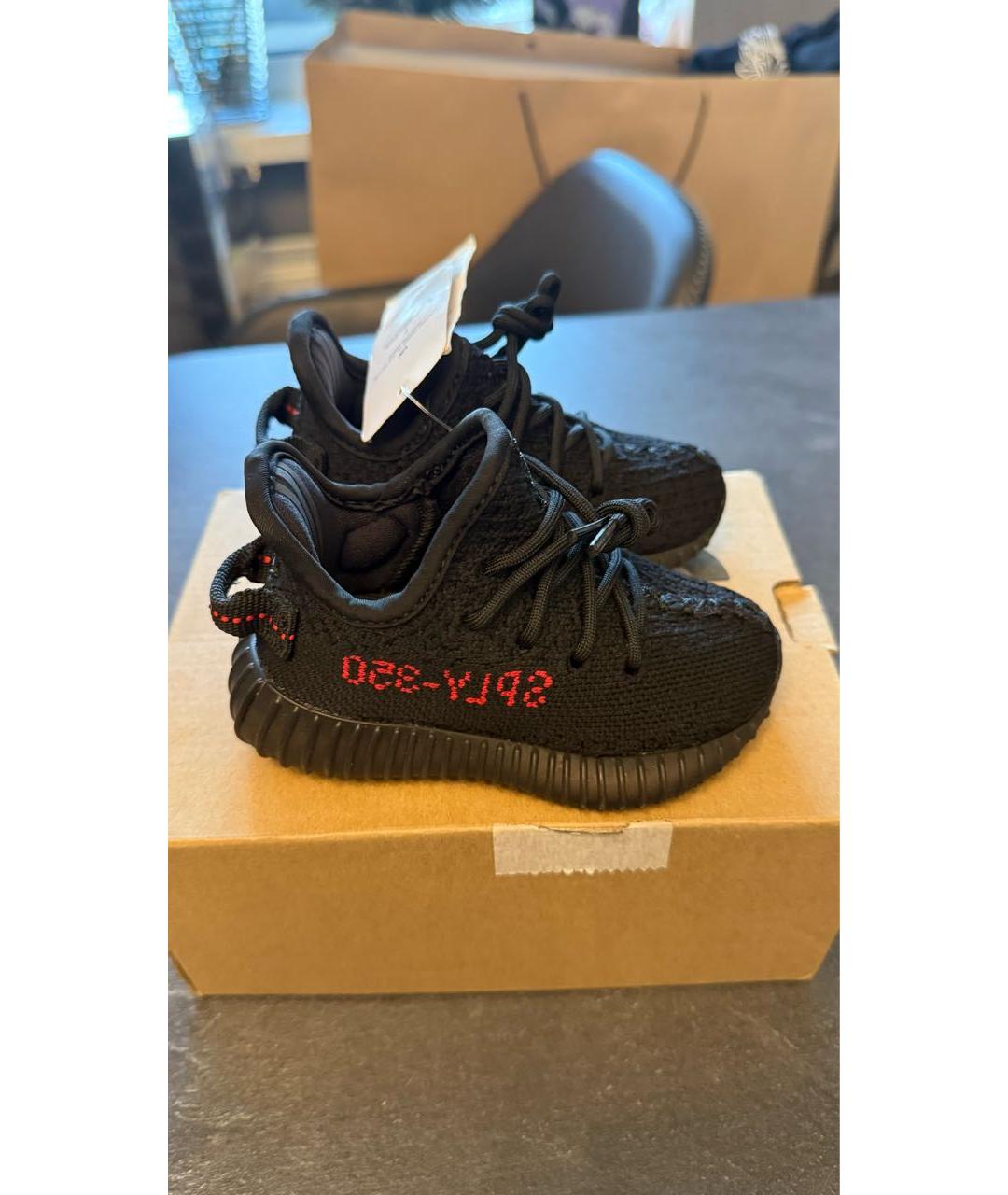 ADIDAS YEEZY Черные кеды, фото 6