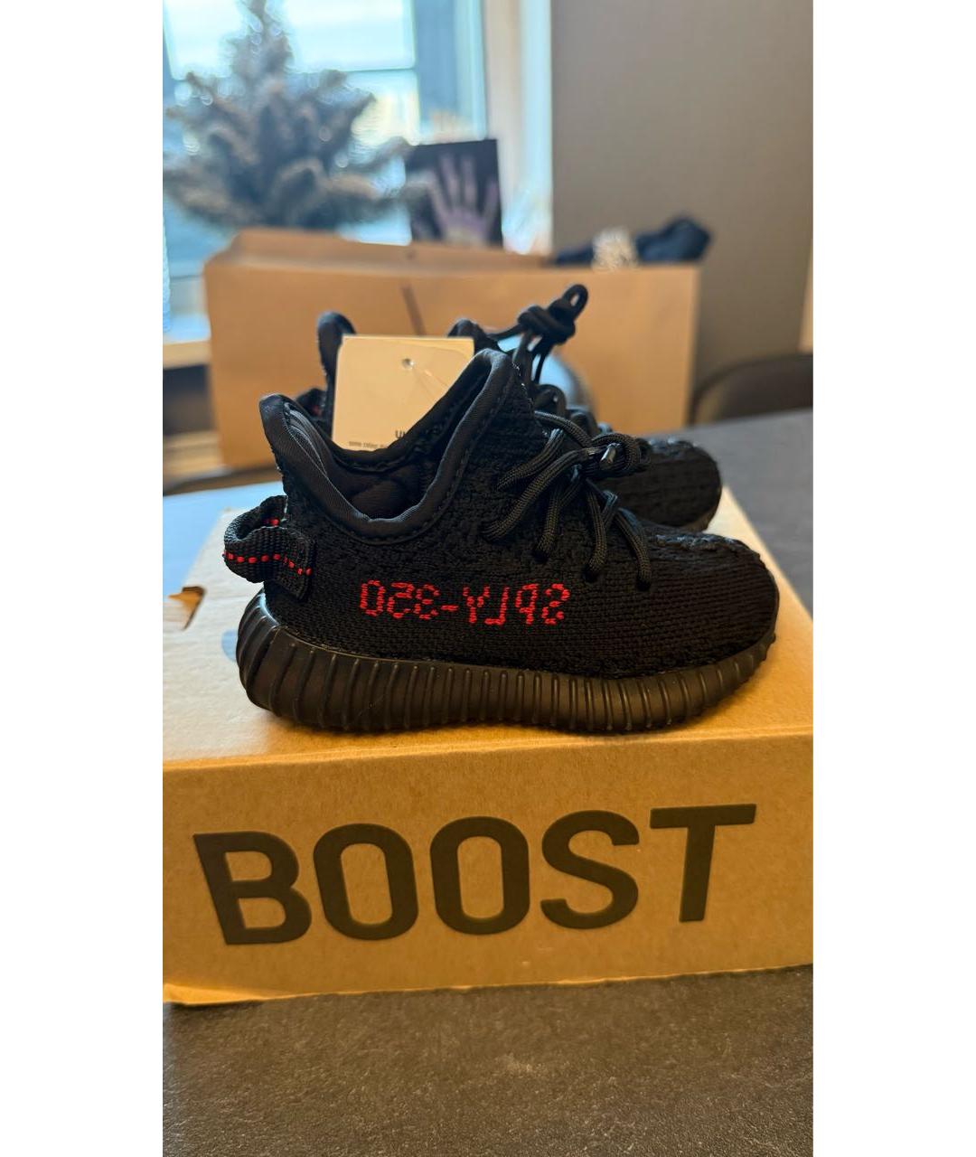 ADIDAS YEEZY Черные кеды, фото 4