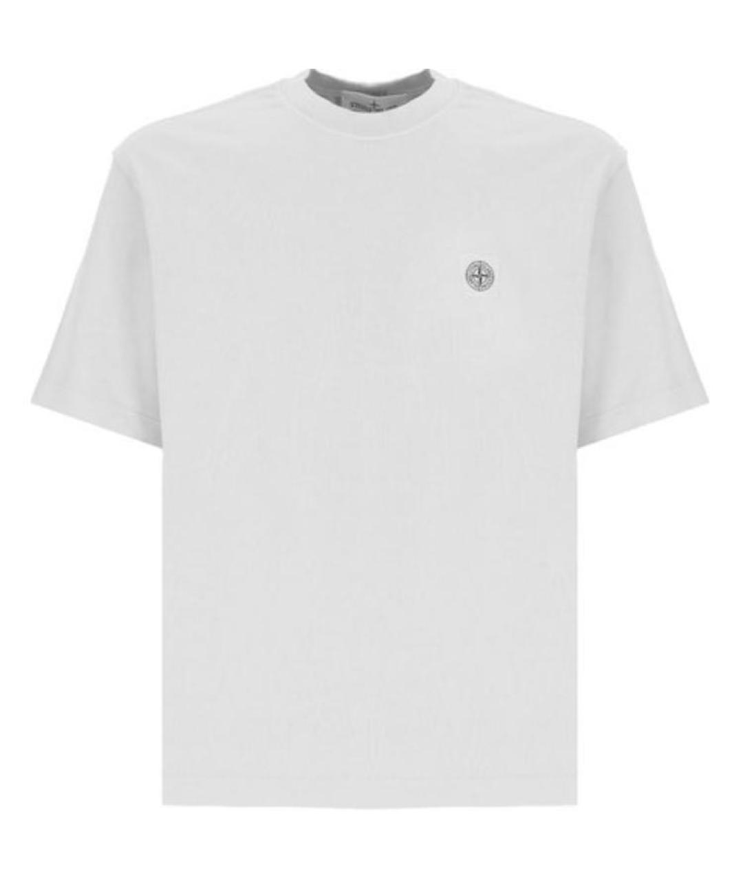 STONE ISLAND Белая футболка, фото 1
